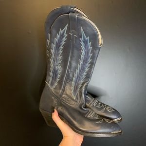 Navy Cowboy Boots